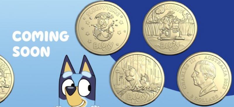Cheese & Crackers! Bluey returns with a new coin collection