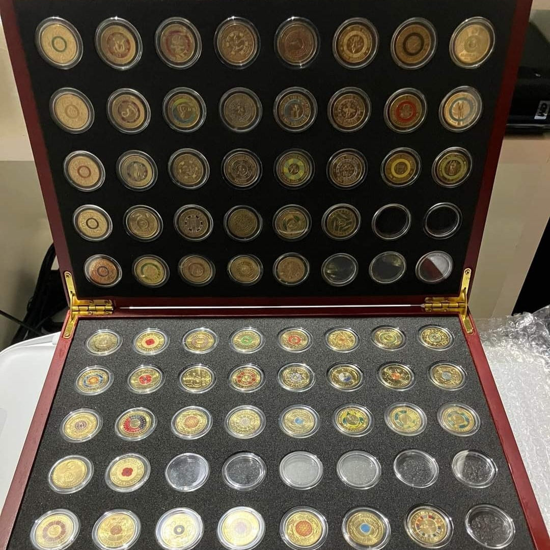 The Leviathan Coin Box, which an open display for 100 coins
